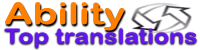 Ability Top Translations - Tjnster inom versttning, lokalisering och globalisering